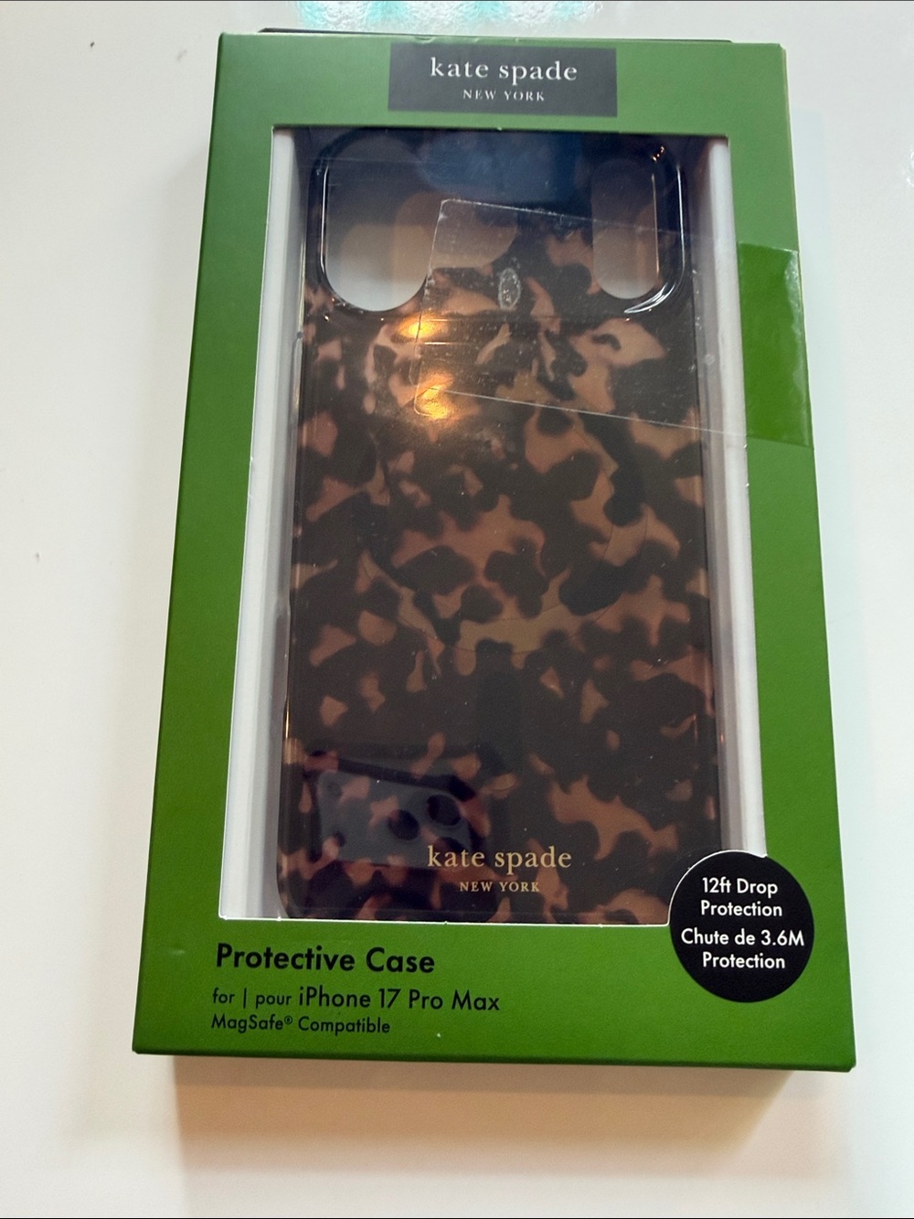 kate spade Brown Tortoiseshell iPhone 17 Pro Max Case